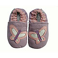Helloyaya Butterfly Purple Leather Infant Shoes