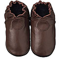 Happy Kids Classic Brown Infant Leather Shoes