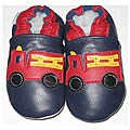 Helloyaya Fire Truck Leather Infant Shoes