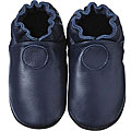 Happy Kids Classic Navy Blue Leather Infant Shoes