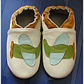 Happy Kids Airplane Leather Infant Shoes