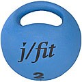 Rubber 4.4-pound Medicine Ball with Handle
