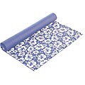 Flowered Blue Yoga Mat