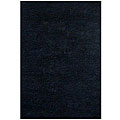 Hand-woven Shaggy Black Wool Rug (8' x 10'6)