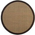 Hand-woven Sisal Choco Brown Jute Rug (6' Round)
