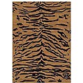 Hand-tufted Lion Wool Rug (8' Round)