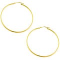 14k Yellow Gold Large Thin Hoop Earrings