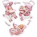 Badger Basket Deluxe Doll Stroller with Car Seat