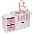 Badger Basket Doll Crib with Dresser and Trundle Drawer