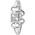 Gucci Tornabuoni Square Silver Dial Diamond Watch