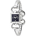Gucci Tornabuoni Square Black Dial Diamond Watch