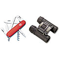 Swiss Army 15-tool Camper Knife and Bonus Binoculars