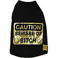 'Caution Beware of Bitch' Pet Tee