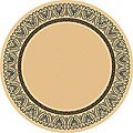 Scrollwork Patio Outdoor Rug (7'10 Round)