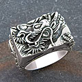 Sterling Silver 'Dragon' Handmade Ring (Indonesia)