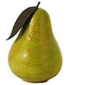 Large Hand-glazed Ceramic Pear