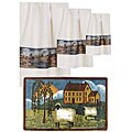 Willow Farm 4-piece Bath Rug and Towels Set