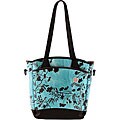 Fleurville Sling Tote Diaper Bag in Botanical Azure