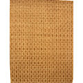 Hand-knotted Jaora Rust Hand-spun Wool Rug (8' x 10')