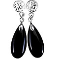 Sterling Silver Onyx Dangle Earrings