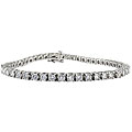 14k White Gold 3 2/5ct TDW 8 Inch Diamond Tennis Bracelet (J, I2-I3)