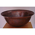 Hand-hammered Aged Copper Vessel Sink