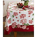 Christina White/Raspberry 70" x 96" Table Cloth