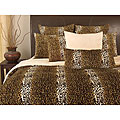 Microplush Cheetah Print 3-piece Comforter Set
