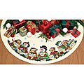 The Best Gifts Tree Skirt Counted Cross Stitch Kit