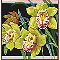 Orchids Needlepoint Kit