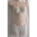 Bad Sushi White Belly Dancing Costume