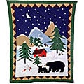 Winter Retreat Quilted Throw with Rod Pocket