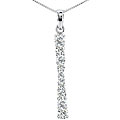 14k Gold 1/2ct TDW Diamond Journey Stick Necklace (H-I, SI2)