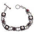 Pearl and Garnet 'River of Love' Bracelet (Indonesia)