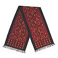 Cotton Tie-dye 'Red Cempaka' Wall Hanging (Indonesia)