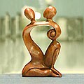 'Dreaming of You' Wood Statuette (Indonesia)