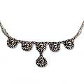 Sterling Silver 'Daisy Harmony' Necklace (Indonesia)