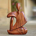 'Abstract Relax' Wooden Statuette (Indonesia)