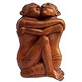 'Yogi Romance' Wood Statuette (Indonesia)