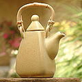 Ceramic 'Sweet Leaf Tea' Teapot (Indonesia)