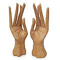 Set of 2 'Dancer's Hands' Statuettes (Indonesia)