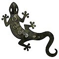 Iron 'Tropical Gecko' Wall Adornment (Mexico)