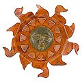 Iron 'Aztec Sun' Wall Adornment (Mexico)
