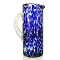 Glass 'Dotted Blue' Pitcher (Mexico)