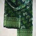 Batik 'Emerald Butterfly' Shawl (Indonesia)