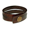 Leather 'Duality in Brown' Bracelet (Indonesia)