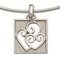 Sterling Silver 'Hearts in a Box' Choker (Indonesia)