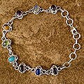 Lapis Lazuli and Moonstone 'Color Medley' Bracelet (India)