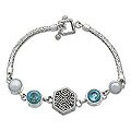 Pearl and Topaz 'Sea Breeze' Bracelet (Indonesia)