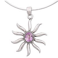 Amethyst 'Purple Sun' Choker (India)